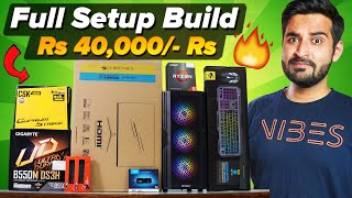 Full Gaming PC Build In INR 40k 2023 😍🔥 [upl. by Siwel]