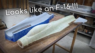 Lets Build The Fuselage RC F16  Part 7 [upl. by Oilerua]