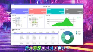 How to create a Fully Responsive Form Dashboard UI  C amp WinForms [upl. by Columbyne108]