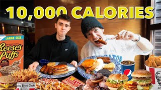 I attempted to eat 10000 calories in a day ft Jacksfit [upl. by Mcwilliams]