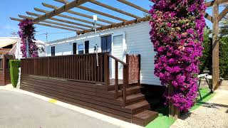 Mobile Home For Rent On Camping Almafra Campsite In Benidorm Costa Blanca Spain [upl. by Arit]