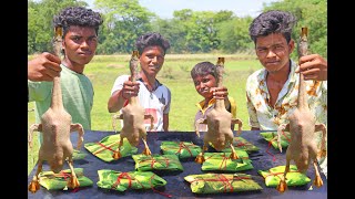 DUCK GRAVY WITH PAROTTA  banana leaf covered cooking  Village reality cooking [upl. by Comyns]