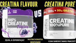 creatina Flavour Atlhetica ou Creatina 100 pure Atlhetica qual é a melhor [upl. by Cirdahc]