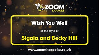 Sigala and Becky Hill  Wish You Well  Karaoke Version from Zoom Karaoke [upl. by Winifred209]