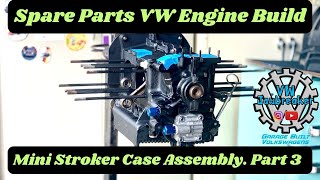 VW Engine Short Block Assembly How To Air Cooled Mini Stroker Build 1760cc Pt 3 [upl. by Ahsikrats]