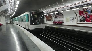 Paris MF67 Métro 12  LamarckCaulaincourt [upl. by Onaicilef]