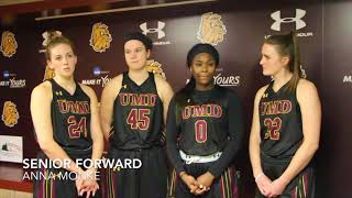 UMD 69 UMary 66  Postgame Feb 10 2018 [upl. by Giselbert]