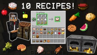 ✔ Minecraft Food 10 Easy Recipes [upl. by Krilov]