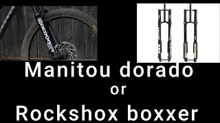 ROCKSHOX BOXXER VS MANITOU DORADO [upl. by Eirrem]