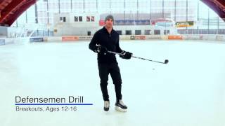 Defensemen Drill Breakouts [upl. by Vivia]