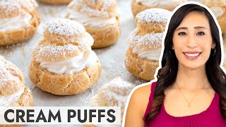 Easy Cream Puff Recipe Choux Pastry [upl. by Grieve]