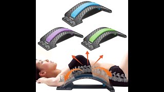 Back Massager Stretcher Equipment Massage Tools Massageador Magic Stretch Fitness Lumbar Support [upl. by Rosenthal479]