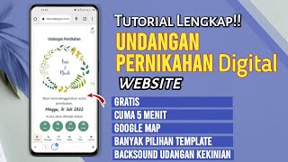 Cara Membuat Website Undangan Pernikahan Digital Gratis terbaru 2022 [upl. by Naahsar]