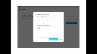 Generate a Job Post with Textio [upl. by Dami]