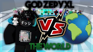 GOD Zepyxl Vs THE WORLD Tower Of Hell Roblox [upl. by Rossen]