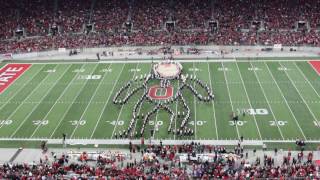 OSUMB Halftime Show in HD Superheroes Tribute Ohio State vs Nebraska 11516 [upl. by Hardner672]