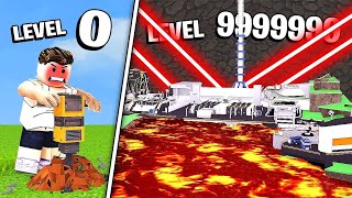 BUILDING MAX LEVEL LAVA BASE in Roblox City Tycoon [upl. by Odrawde]