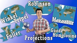 Types of Map Projections AP Human Geography [upl. by Arrekahs736]