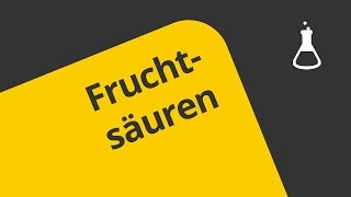 Fruchtsäuren Grundkurs  Chemie  Organische Chemie [upl. by Jangro773]