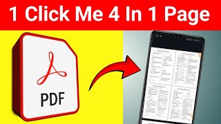 ek page par 4 print kaise nikale mobile se pdf ke 2 page ko 1 page kaise banaye pdf to micro xerox [upl. by Vadim]