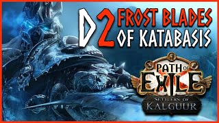 Frost Blades of Katabasis  SLAYER Day 2  Path of Exile [upl. by Ynomrah]