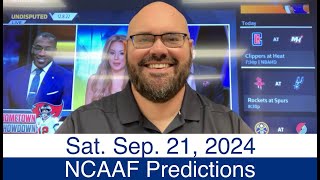 NCAAF Picks 92124 Saturday Free College Football Sports Betting Predictions  Week 4  2024 [upl. by Alonso701]