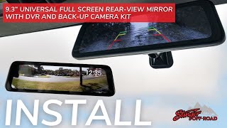 INSTALL Jeep Rearview Mirror DVR MonitorFront amp Rear Recording [upl. by Dulcea]