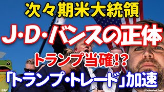 米大統領選挙の行方。バイデン撤退。アメリカ副大統領候補、Ｊ・Ｄ・バンスの正体。トランプ、対中国関税強化、減税、移民抑制でインフレ再燃。米国債売りで長期金利上昇へ。アメリカの分断化、移民問題などを解説。 [upl. by Hightower46]