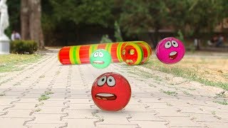 Slitherio vs Red Ball in Real Life [upl. by Cordle]