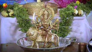 Mother Durga Devi Abhishekam at Sathya Sai Grama Muddenahalli [upl. by Rooke]