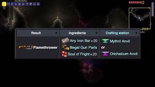 How to Get the Flamethrower in Terraria [upl. by Nekal662]