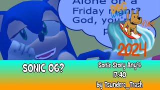 Sonic 06 by TsundereTrash in 1740  Dogwater Runs 2024 [upl. by Ailefo]