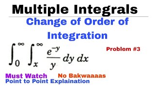 Double Integrals Changing the Order of Integration  Example 1 [upl. by Ennirak99]