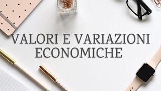 Valori e variazioni economiche  Economia Aziendale per tutti [upl. by Amilah995]