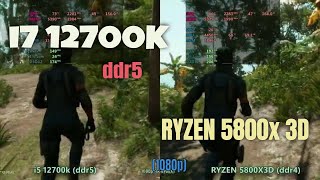 i7 12700k ddr5 vs Ryzen 5800x3d in 2024 [upl. by Suzy]