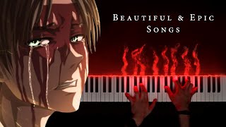 Top 5 Beautiful amp Epic Attack on Titan Songs [upl. by Orimar]