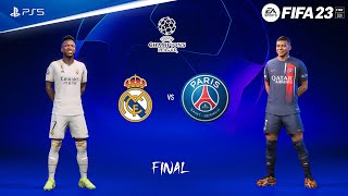 FIFA 23  Real Madrid vs PSG  UEFA Champions League Final  PS5™ Gameplay 4K60 [upl. by Katusha378]