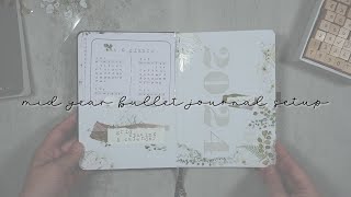 New BUJO Setup  2024 Midyear Bullet Journal Setup  B6 Bullet Journal [upl. by O'Hara]