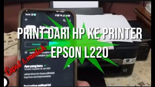 Trik5  Print Dari Hp Ke Printer EpsonL220 [upl. by Neggem]