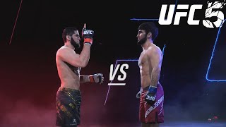 Islam Makhachev vs Zabit Magomedsharipov  CPU vs CPU  UFC 5 [upl. by Berglund38]