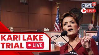 US News Live  Kari Lake Goes For Trial For Signed Envelopes Live  Kari Lake Trial Live  N18L [upl. by Ainaznat657]