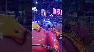 Glasgow irn bru carnival funfair flying dumbos on ride pov 2024 [upl. by Shepp]