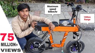 How To Make Mini Electric Motorcycle At Home  DIY PROJECT  Beginners Guide  Creative science [upl. by Htebaras212]