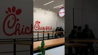 Tried ChickFilA For The First Time shorts newyork [upl. by Appilihp]