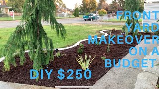 FINALLY Front Yard Makeover on a Budget  DIY Landscaping Ideas  Money Saving Tips [upl. by Angie740]