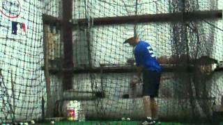 BBCOR Test Easton Omen bat review with Bryan Benz of the Dallas Dodgers [upl. by Ellirpa]