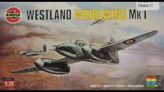 172 Airfix Westland Whirlwind MkI Kit 02064 [upl. by Canica]