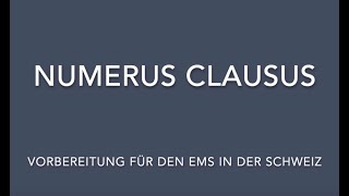 Numerus Clausus  EMS Schweiz [upl. by Llewol504]