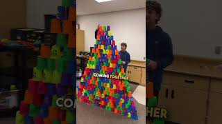 6th Graders Reach New Heights in Cup Stacking Challenge 😳 🙌 [upl. by Tavish503]