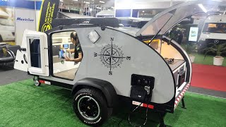 SCORPION TRAILERS MINI TRAILER JORNADA TEARDROP EXPOMOTORHOME 2023 teardroptrailer rvcamping [upl. by Aiuqram]